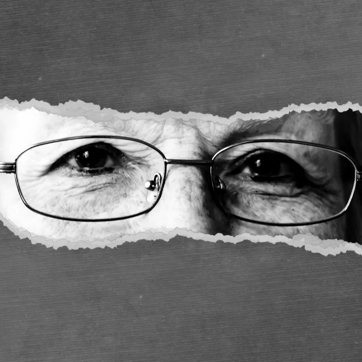 Eyes wearing glasses 